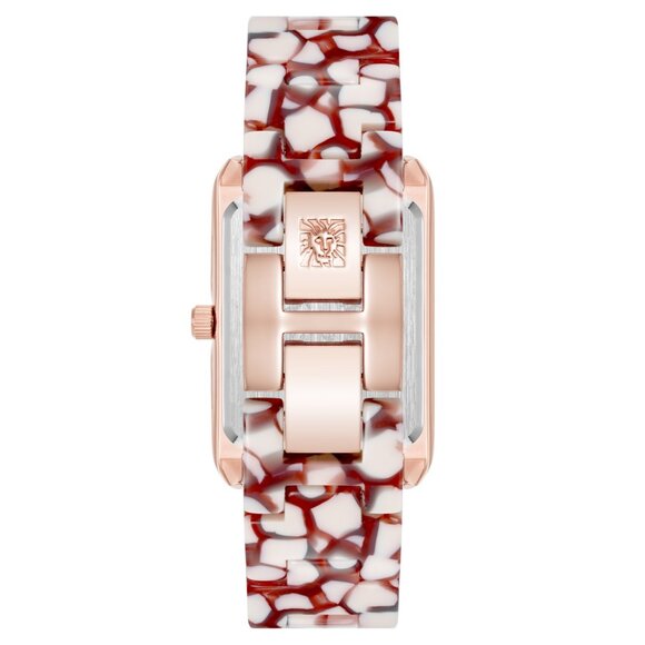 ANNE KLEIN Women's Quartz Red And Pink Acetate Bracelet Watch, 26mm - Picture 4 of 6